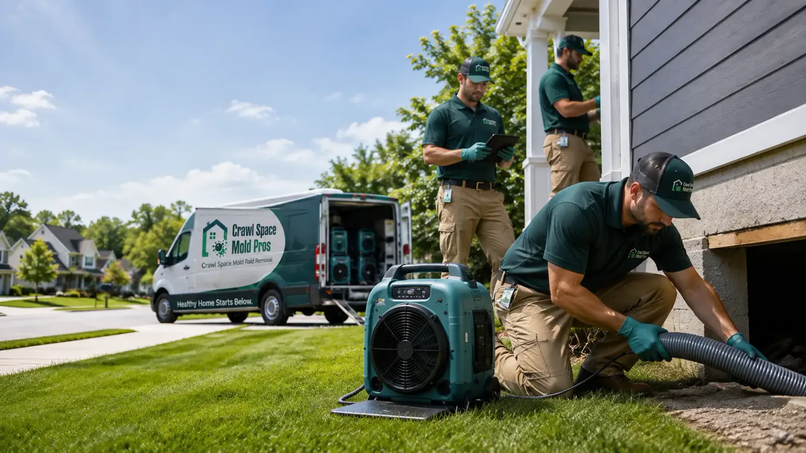 Crawl Space Mold Removal in Rake, IA